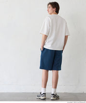 Men's soft space cotton elastic shorts