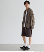 Men's soft space cotton elastic shorts