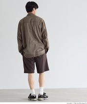 Men's soft space cotton elastic shorts
