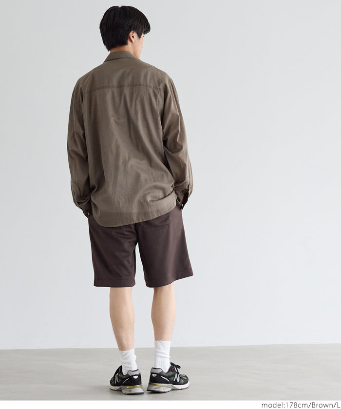 Men's soft space cotton elastic shorts