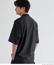 Men's simple woven POLO collar short-sleeved T-shirt