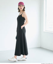 OUT BRA Hooded spaghetti strap fishtail dress