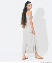 OUT BRA Hooded spaghetti strap fishtail dress