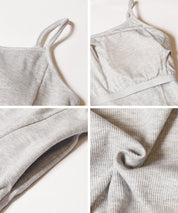 OUT BRA Hooded spaghetti strap fishtail dress