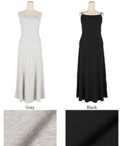 OUT BRA Hooded spaghetti strap fishtail dress