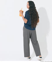 【Embossed function】Comfortable elastic cocoon trousers