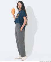 【Embossed function】Comfortable elastic cocoon trousers