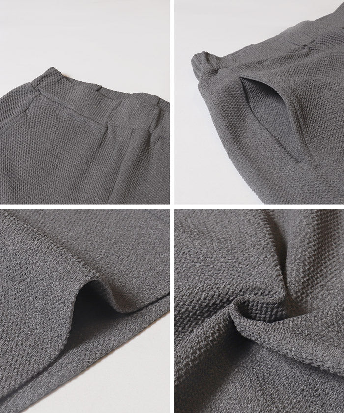 【Embossed function】Comfortable elastic cocoon trousers