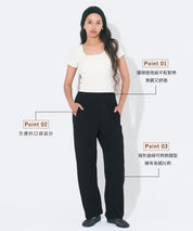 【Embossed function】Comfortable elastic cocoon trousers