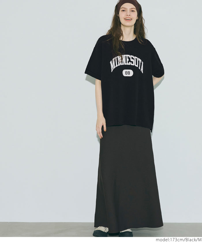 【Embossed function】Sports style LOGO short-sleeved T-shirt