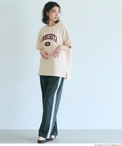 【Embossed function】Sports style LOGO short-sleeved T-shirt