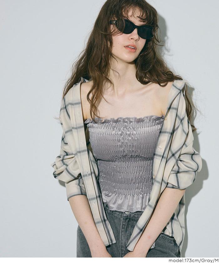 【OUT BRA】Luxury Velvet two-way Bra Top