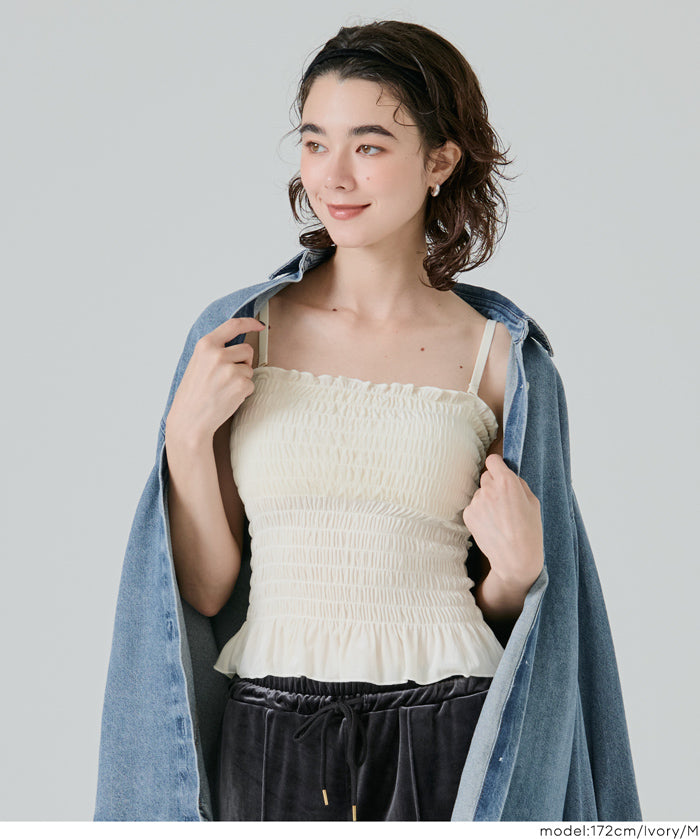 【OUT BRA】Luxury Velvet two-way Bra Top