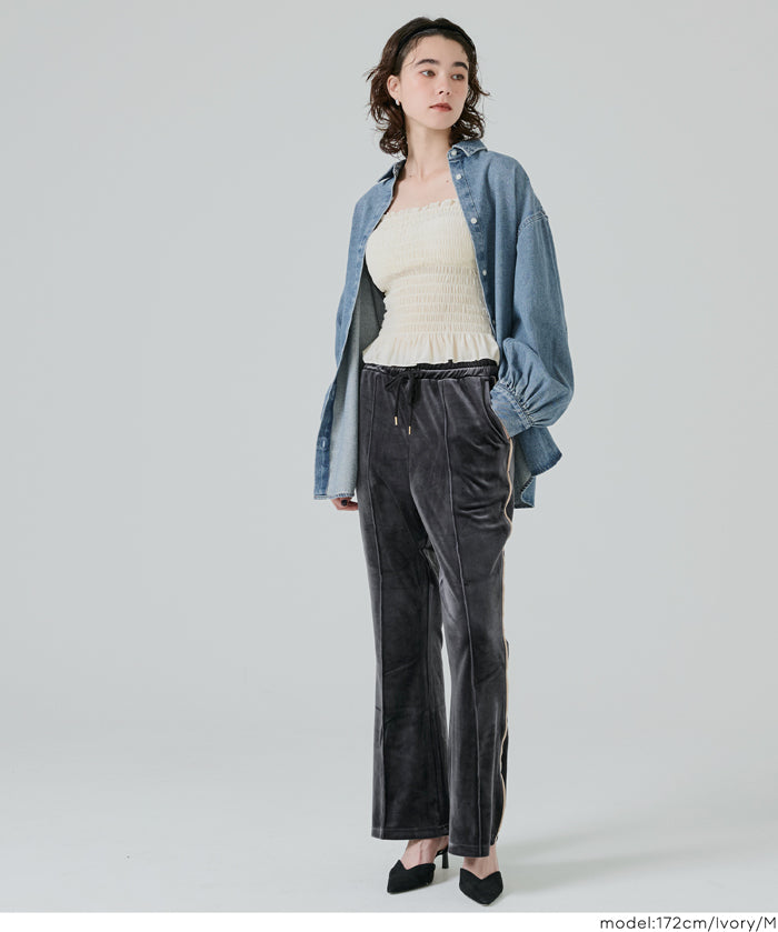 【OUT BRA】Luxury Velvet two-way Bra Top