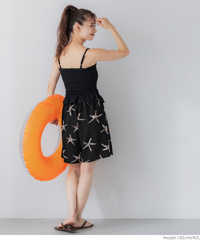 Rash Guard amphibious summer starfish pattern casual shorts