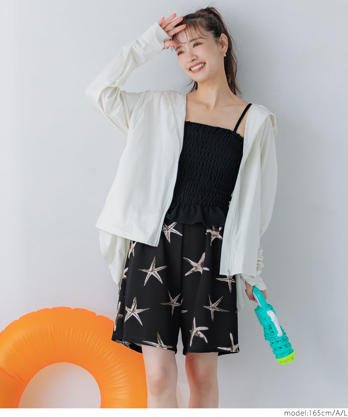 Rash Guard amphibious summer starfish pattern casual shorts