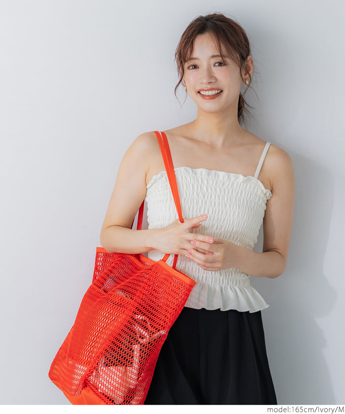 Amphibious OUT BRA Summer Ruffled Ruffled Vest with Chest Pad Rash Guard