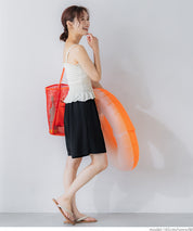 Amphibious OUT BRA Summer Ruffled Ruffled Vest with Chest Pad Rash Guard