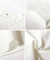 Silky touch ruffled short-sleeved babydoll top