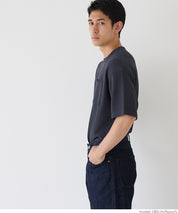 【Embossed function】Men's chest pocket short-sleeved top