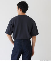 【Embossed function】Men's chest pocket short-sleeved top