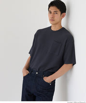 【Embossed function】Men's chest pocket short-sleeved top