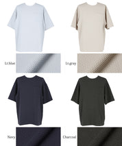 【Embossed function】Men's chest pocket short-sleeved top