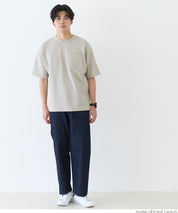 【Embossed function】Men's chest pocket short-sleeved top