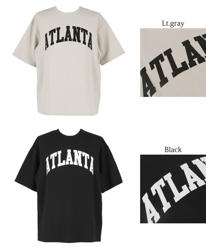 【Embossed function】Men's printed LOGO casual top