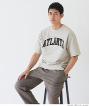 【Embossed function】Men's printed LOGO casual top