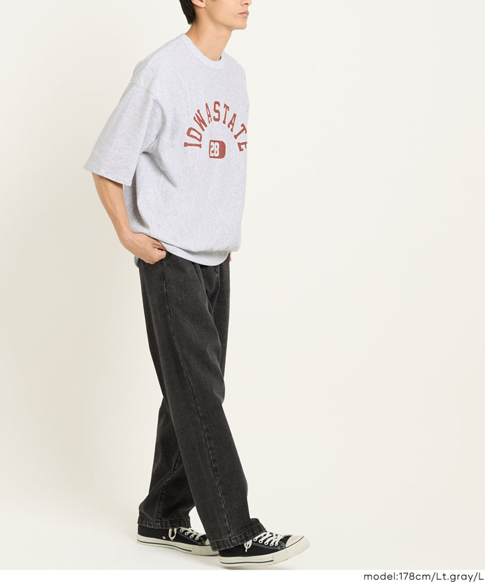 Men's unisex English logo short-sleeved Sweatshirt