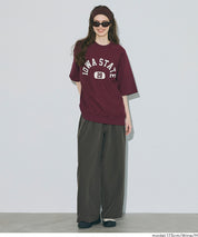 Men's unisex English logo short-sleeved Sweatshirt