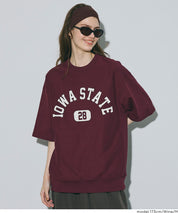 Men's unisex English logo short-sleeved Sweatshirt