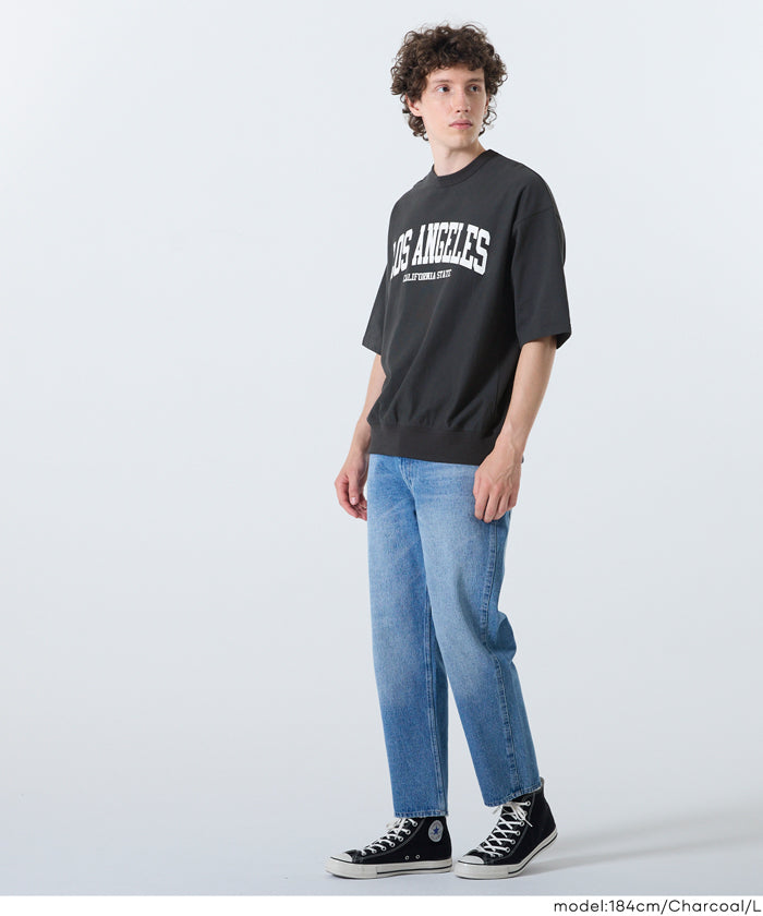 Men's unisex English logo short-sleeved Sweatshirt