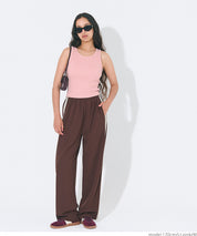 OUT BRA short hooded ribbed vest