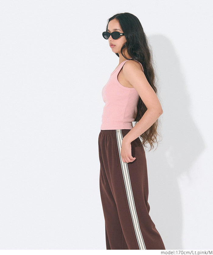 OUT BRA short hooded ribbed vest