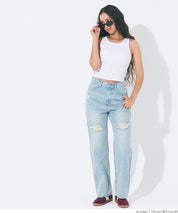 OUT BRA short hooded ribbed vest