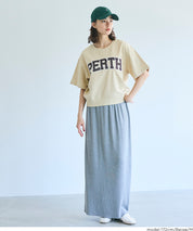 Short-sleeved sweatshirt with English logo