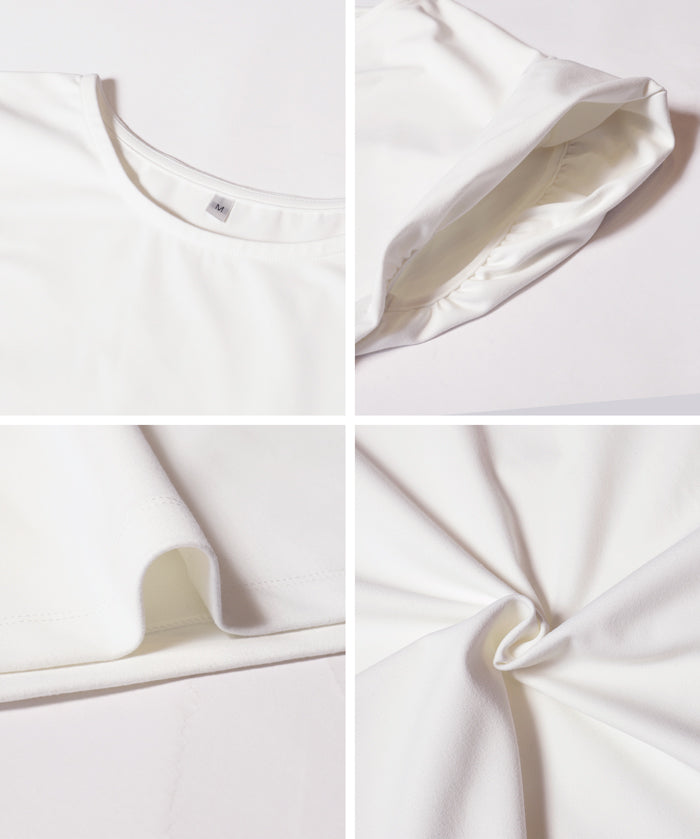 Silky-touch bubble-show top