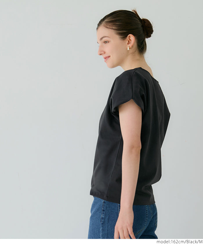 Silky-touch bubble-show top