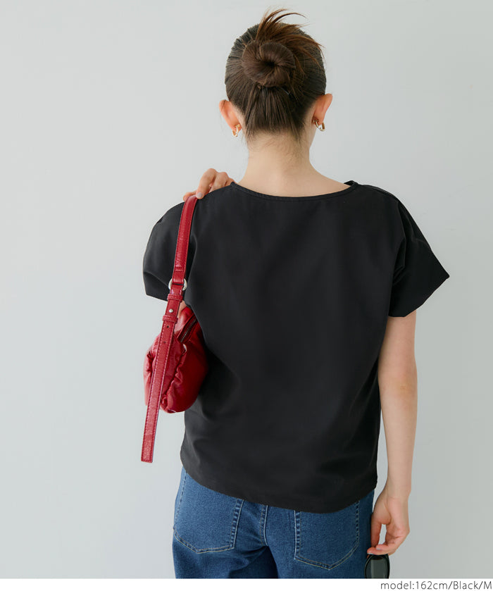 Silky-touch bubble-show top