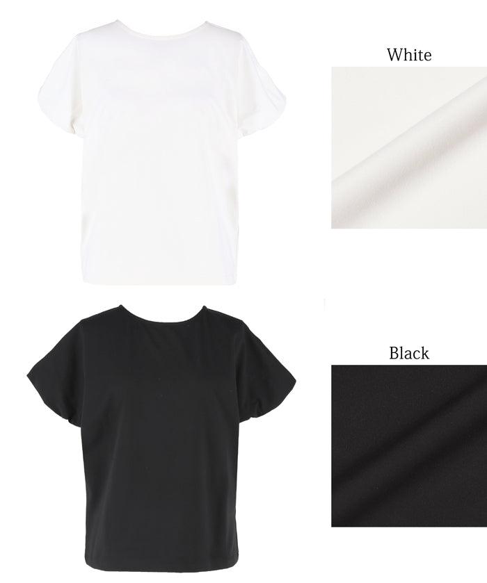 Silky-touch bubble-show top