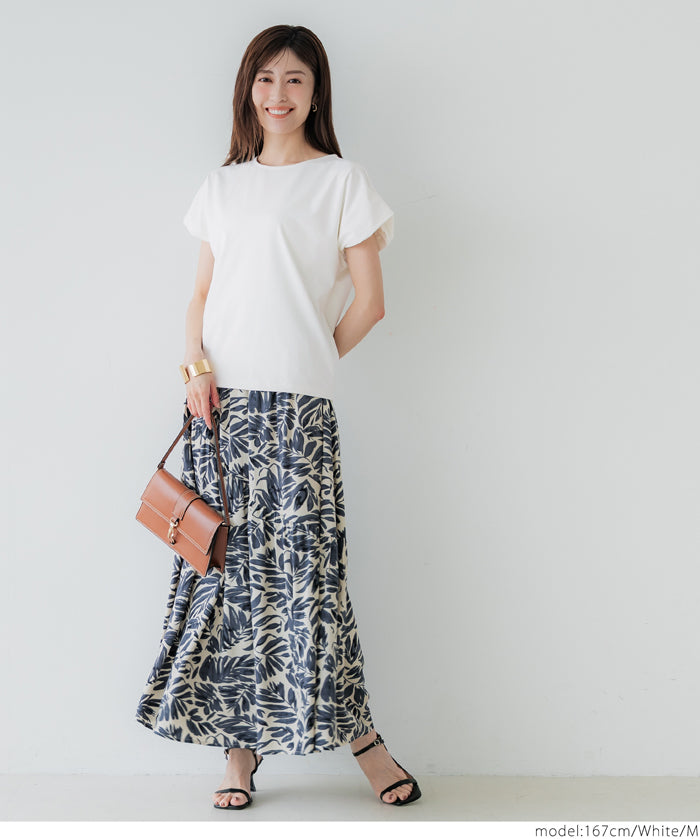 Silky-touch bubble-show top