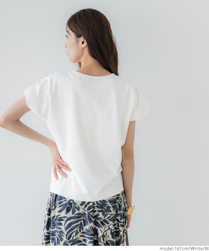 Silky-touch bubble-show top