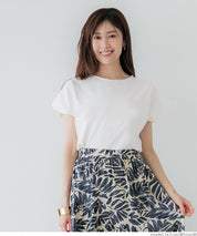 Silky-touch bubble-show top