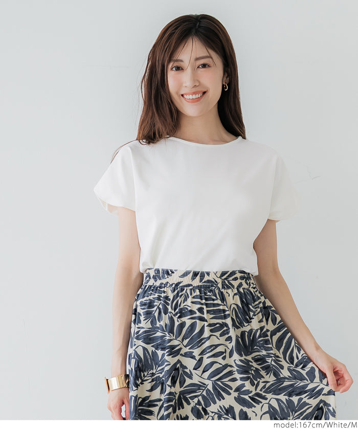 Silky-touch bubble-show top