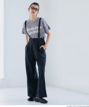 Short-sleeved sweatshirt with English logo and French sleeves