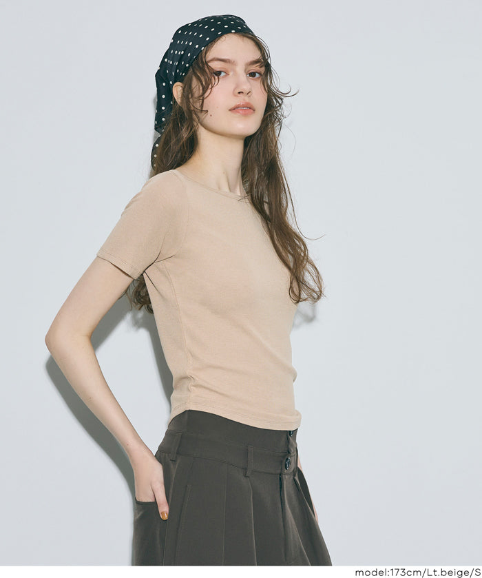 船領合身短袖上衣