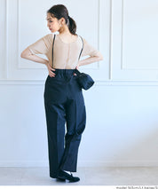 氣質垂感絲絨中線短袖上衣