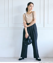 氣質垂感絲絨中線短袖上衣